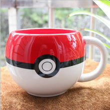 Load image into Gallery viewer, Drop shipping - Pokemon Poke Ball mug Pikachu Handgrip Ceramic Water Milk Tea Coffee Mug Cup for boy surprise gift
