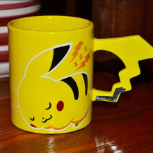Load image into Gallery viewer, Drop shipping - Pokemon Poke Ball mug Pikachu Handgrip Ceramic Water Milk Tea Coffee Mug Cup for boy surprise gift