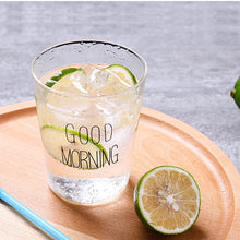 Load image into Gallery viewer, 450ml Creative Glass Coffee Milk Mug Good Morning Breakfast Cup Cocktail Mugs For Gift