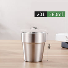 Load image into Gallery viewer, Double Wall 304Stainless Steel Cups Mug Coffee Milk Thermal Cup Electric Lazy Double Cup Bar Party Metal Cold Beer Gift Fashion